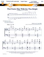 That Easter Day with Joy Was Bright Handbell sheet music cover Thumbnail